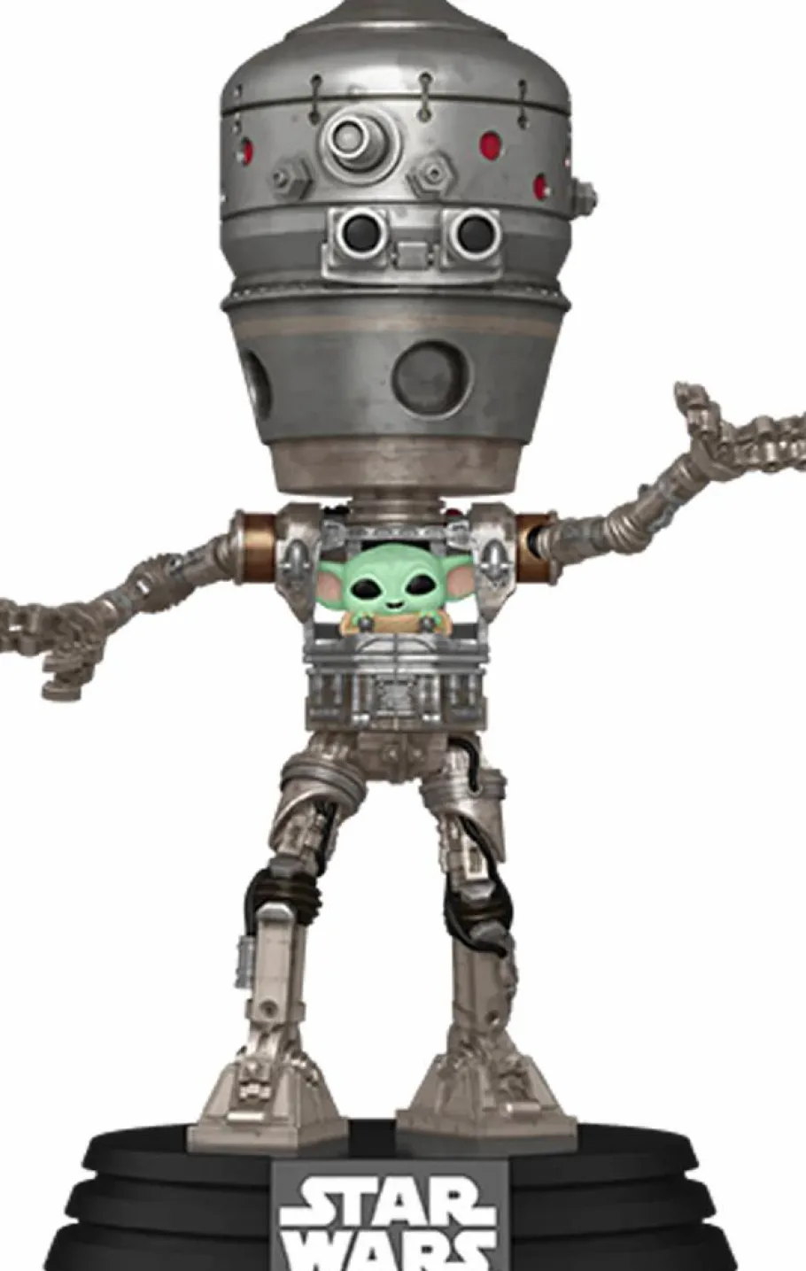 Pop! Deluxe>Star Wars : The Mandalorian - IG-12 with Grogu Deluxe Pop! Vinyl Figure