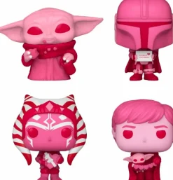 Pop! Bundles>Star Wars : The Mandalorian - Valentine’s Day Heart-Shaped Box Pocket Pop! Vinyl Figure 4-Pack