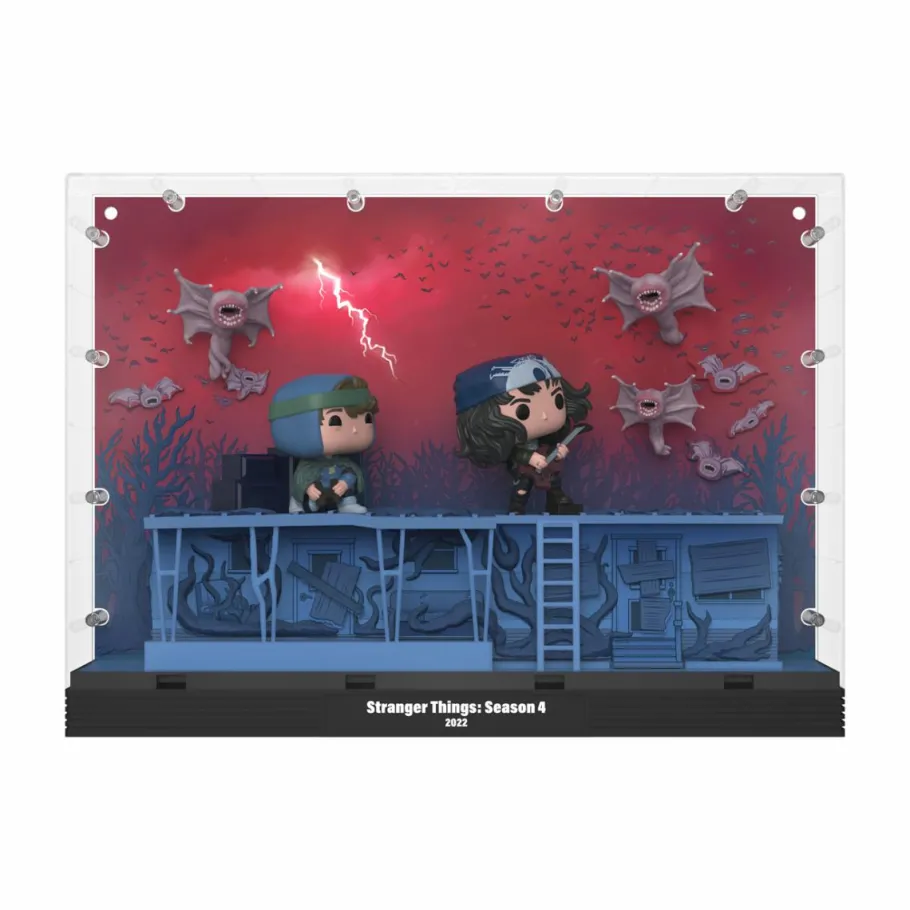 Pop! Deluxe>Stranger Things 4 - Phase Three Dustin, Eddie, & Demobats Deluxe Pop! Moments Vinyl Figure