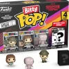 Designer Vinyl>Stranger Things - Hopper, Joyce, Demogorgon (Closed Face) & Mystery Bitty Pop! Vinyl Figure 4-Pack