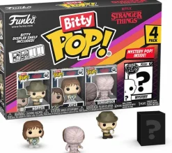 Designer Vinyl>Stranger Things - Hopper, Joyce, Demogorgon (Closed Face) & Mystery Bitty Pop! Vinyl Figure 4-Pack
