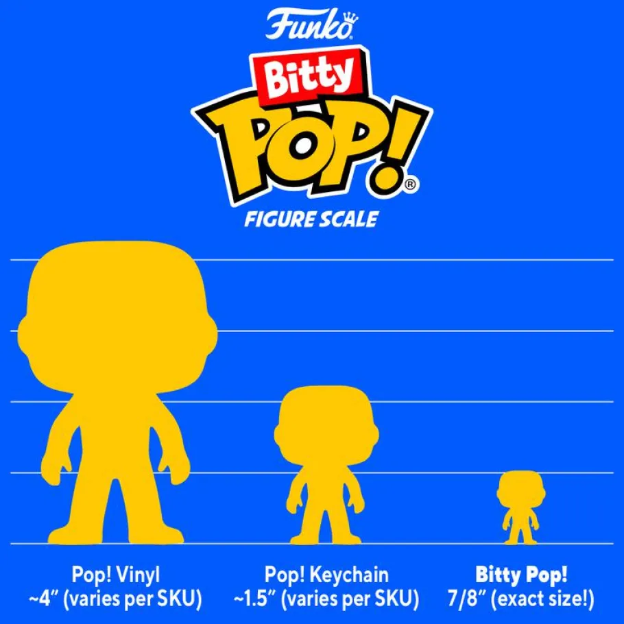 Designer Vinyl>Stranger Things - Hopper, Joyce, Demogorgon (Closed Face) & Mystery Bitty Pop! Vinyl Figure 4-Pack