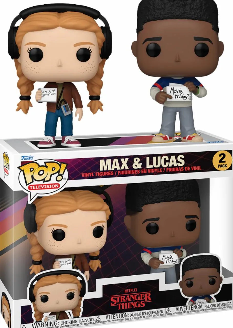 Pop! Bundles>Stranger Things : Season 4 - Max & Lucas Pop! Vinyl 2-Pack