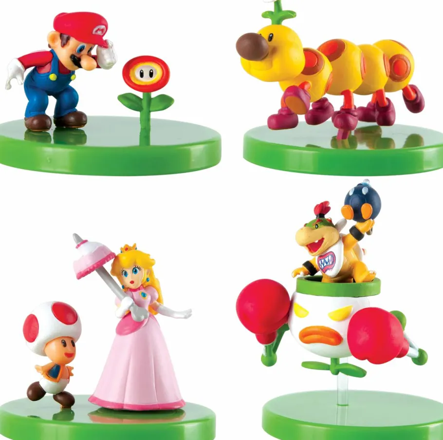 Blind Box>Super Mario - Buildable 2" Vinyl Figure Blind Box Capsule (Display of 12)
