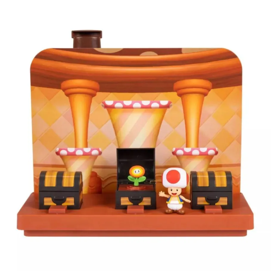Designer Vinyl>Super Mario - Toad House World of Nintendo Deluxe 2.5" Scale Action Figure Playset