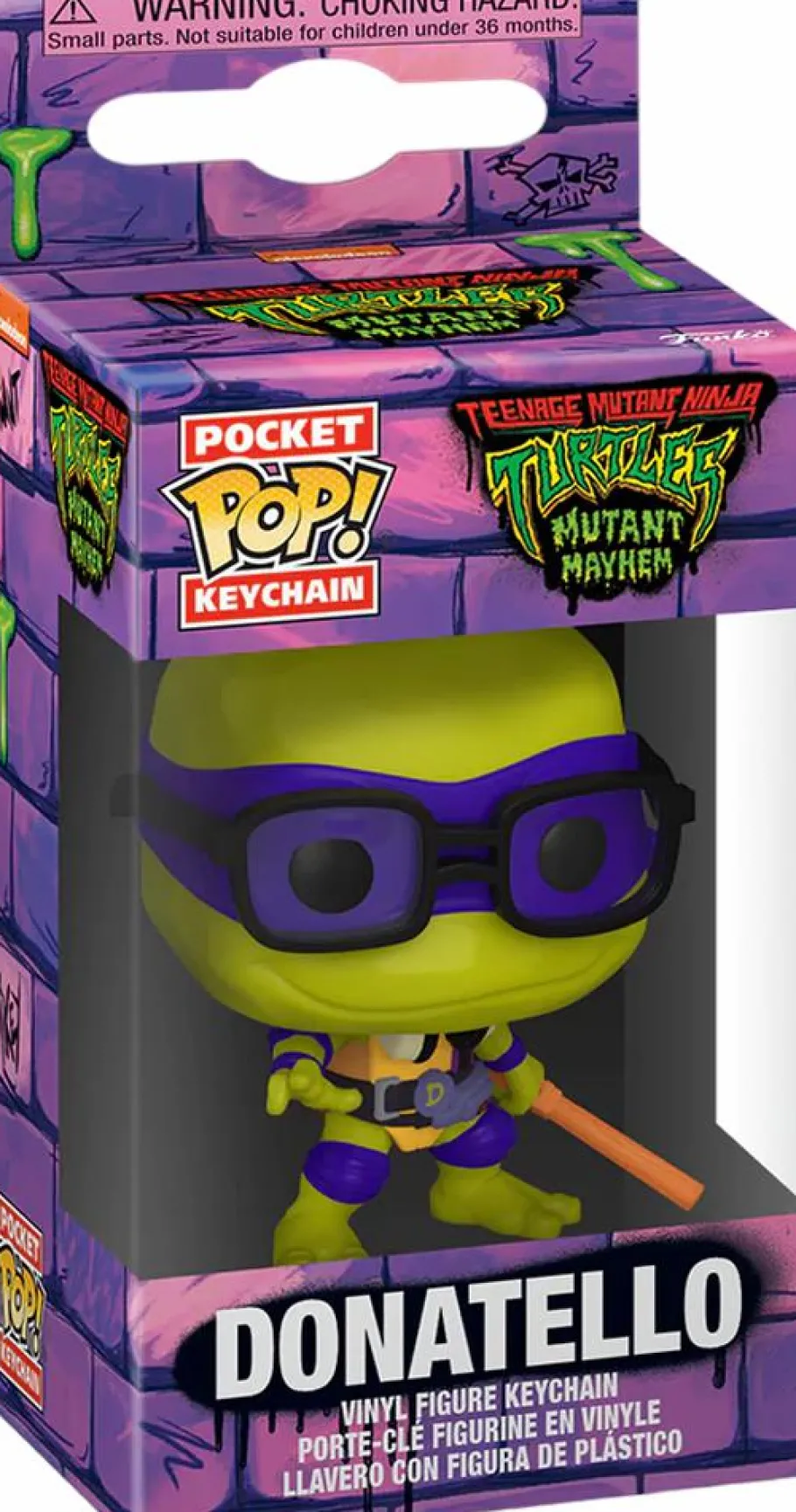 Pop! Keychains>Teenage Mutant Ninja Turtles (TMNT) Teenage Mutant Ninja Turtles: Mutant Mayhem - Donatello Pop! Keychain