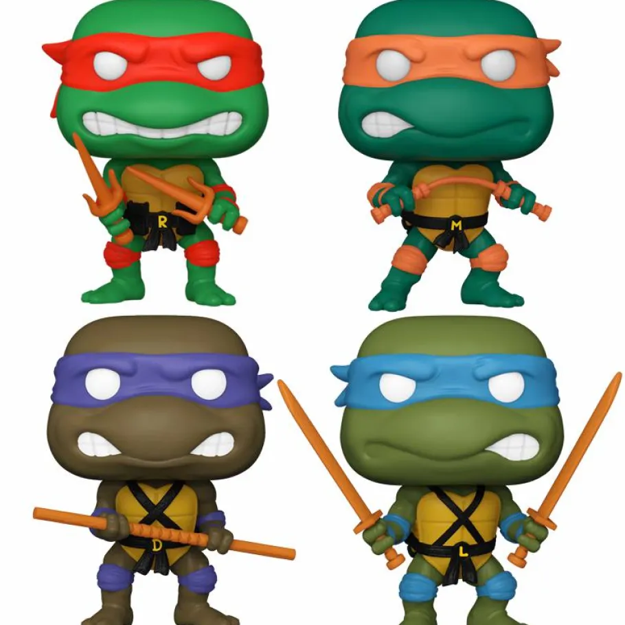 Pop! Bundles>Teenage Mutant Ninja Turtles (TMNT) Teenage Mutant Ninja Turtles - Ninjutsu Training Pop! Vinyl Bundle (Set of 4)