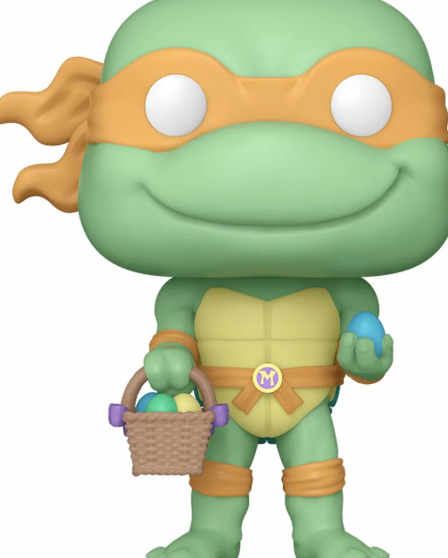Standard Pop!>Teenage Mutant Ninja Turtles (TMNT) Teenage Mutant Ninja Turtles - Michelangelo with Easter Basket Pop! Vinyl Figure