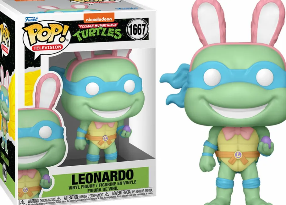 Standard Pop!>Teenage Mutant Ninja Turtles (TMNT) Teenage Mutant Ninja Turtles - Leonardo with Easter Egg Pop! Vinyl Figure