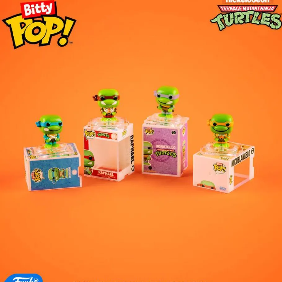 Blind Box>Teenage Mutant Ninja Turtles (TMNT) Teenage Mutant Ninja Turtles - Bitty Pop! Blind Bag Vinyl Figure (Display of 36 Units)