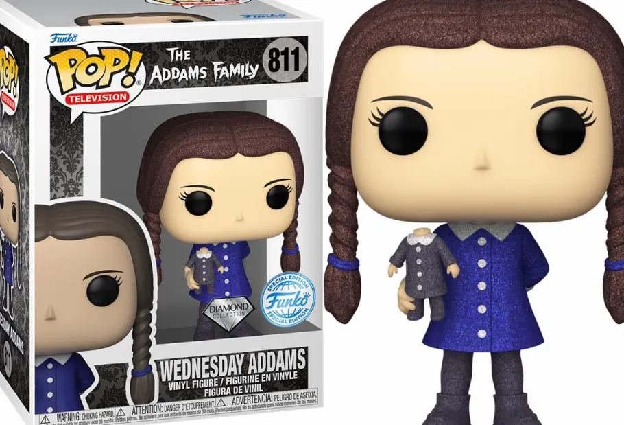 Standard Pop!>Addams Family The (1964) - Wednesday Diamond Glitter Pop! Vinyl Figure