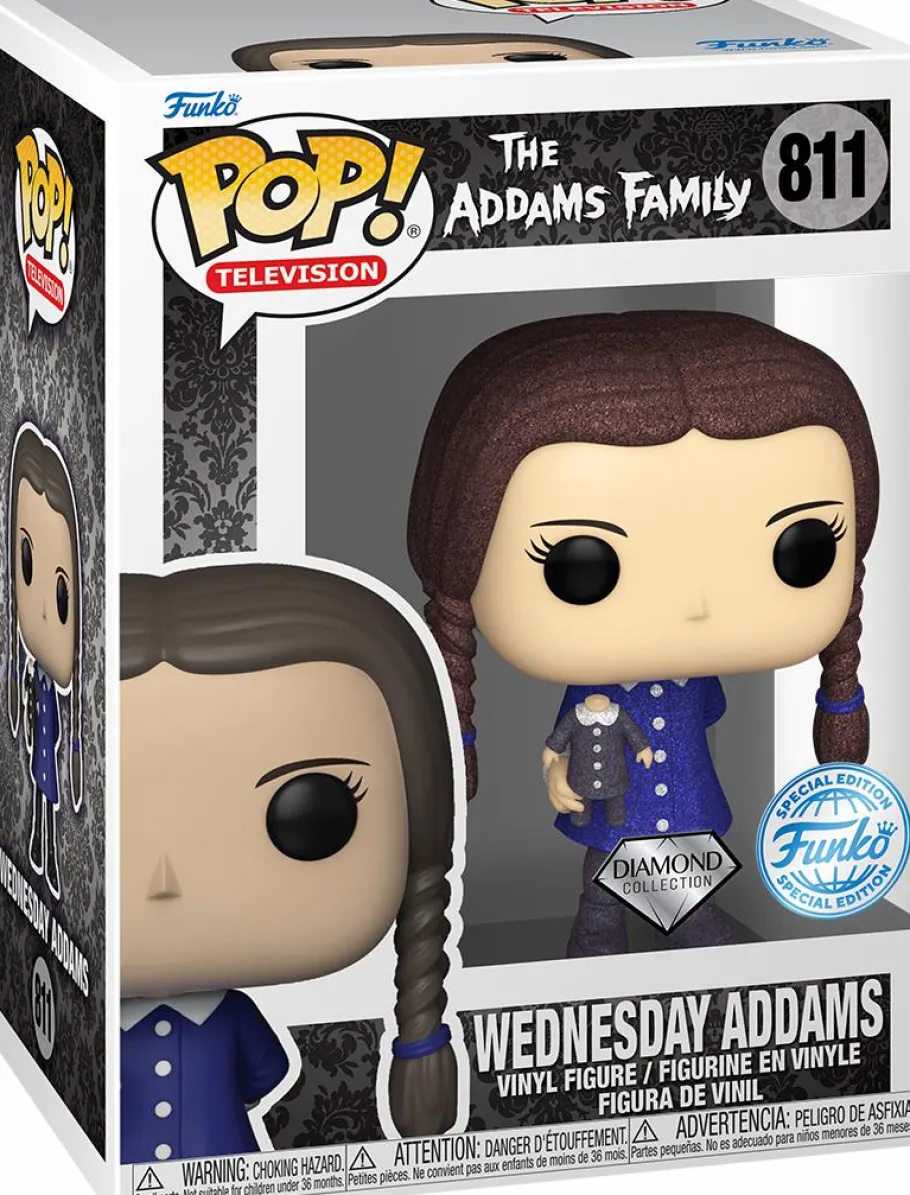 Standard Pop!>Addams Family The (1964) - Wednesday Diamond Glitter Pop! Vinyl Figure