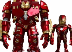 Bobble-Heads>The Avengers - Avengers 2: Age of Ultron - Iron Man Hulkbuster and Battle Damaged Iron Man Mark XLIII (43) Hot Toys Artist Mix Bobble Head 2-Pack