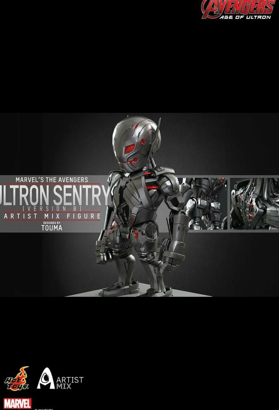 Bobble-Heads>The Avengers - Avengers 2: Age of Ultron - Red Ultron Sentry Hot Toys Artist Mix Bobble Head