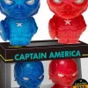 Designer Vinyl>The Avengers - Captain America Red & Blue XS Hikari Vinyl Figure 2-Pack