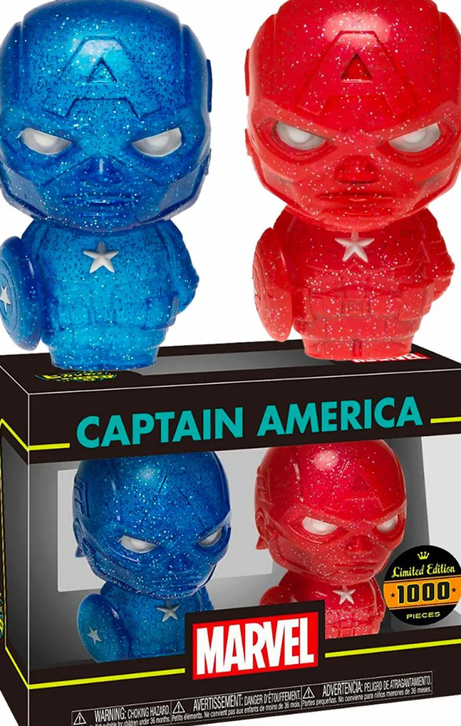 Designer Vinyl>The Avengers - Captain America Red & Blue XS Hikari Vinyl Figure 2-Pack