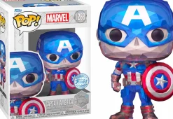 Standard Pop!>Marvel The Avengers - Captain America (Facet) Disney 100th Pop! Vinyl Figure (Popcultcha Exclusive)