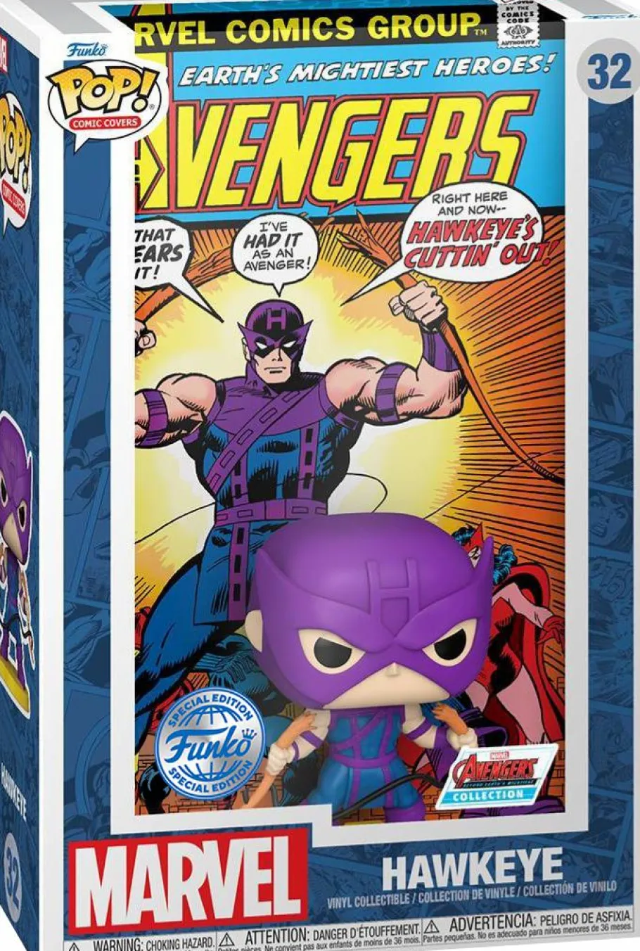 Pop! Covers>The Avengers - Hawkeye #109 Pop! Comic Covers Vinyl Figure