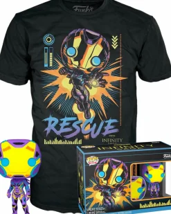Standard Pop!>The Avengers : Infinity Saga - Rescue Blacklight Pop! Vinyl Figure & T-Shirt Box Set