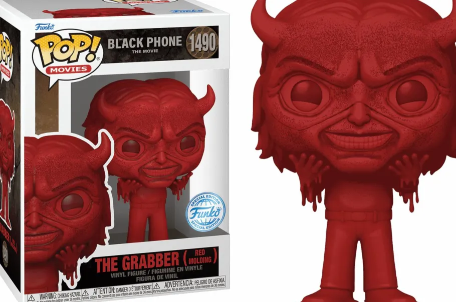 Standard Pop!>Black Phone, The The Black Phone (2022) - The Grabber (Red Molding) Pop! Vinyl Figure (Popcultcha Exclusive)