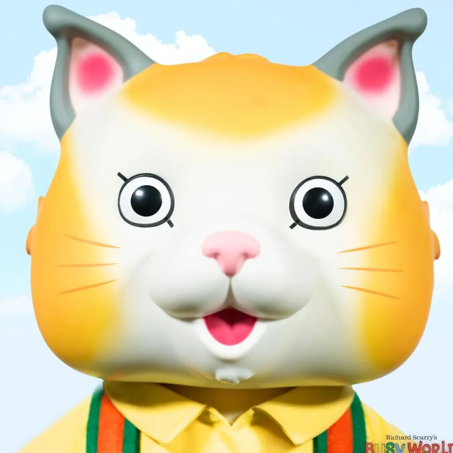Designer Vinyl>Richard Scarry The Busy World of - Huckle Cat SuperSize 16" Vinyl Figure