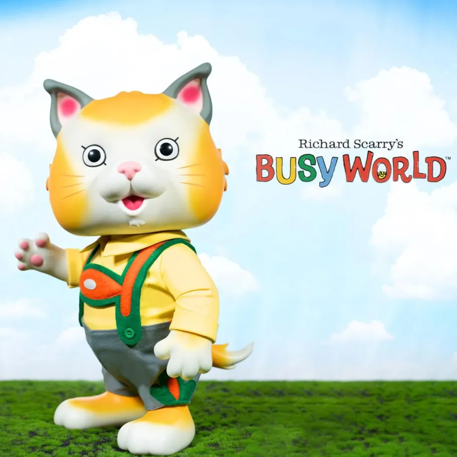 Designer Vinyl>Richard Scarry The Busy World of - Huckle Cat SuperSize 16" Vinyl Figure