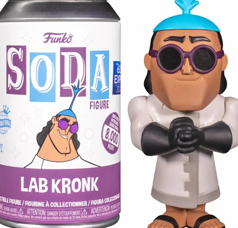 Designer Vinyl>Disney The Emperor’s New Groove - Kronk Laboratory SODA Vinyl Figure in Collector Can (International Edition)