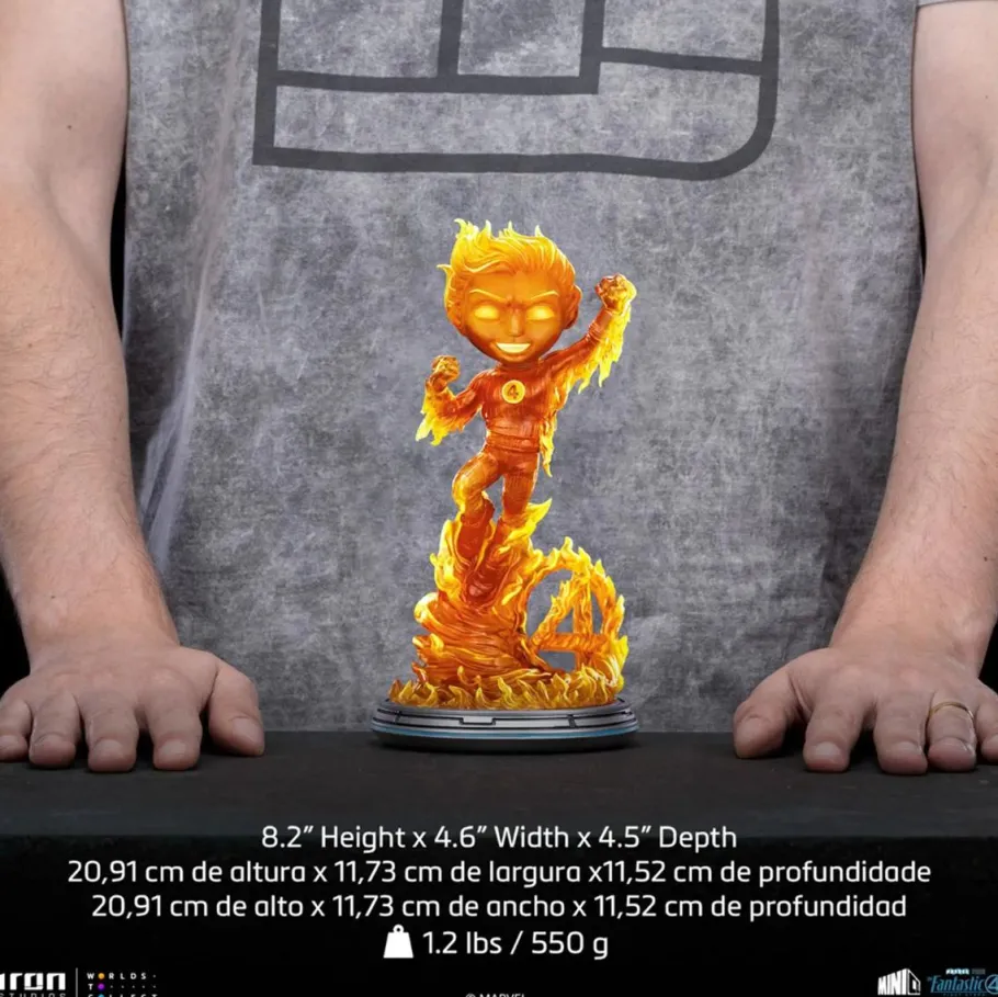 Designer Vinyl>Fantastic 4 The Fantastic Four: First Steps (2025) - Human Torch MiniCo 8” Vinyl Figure