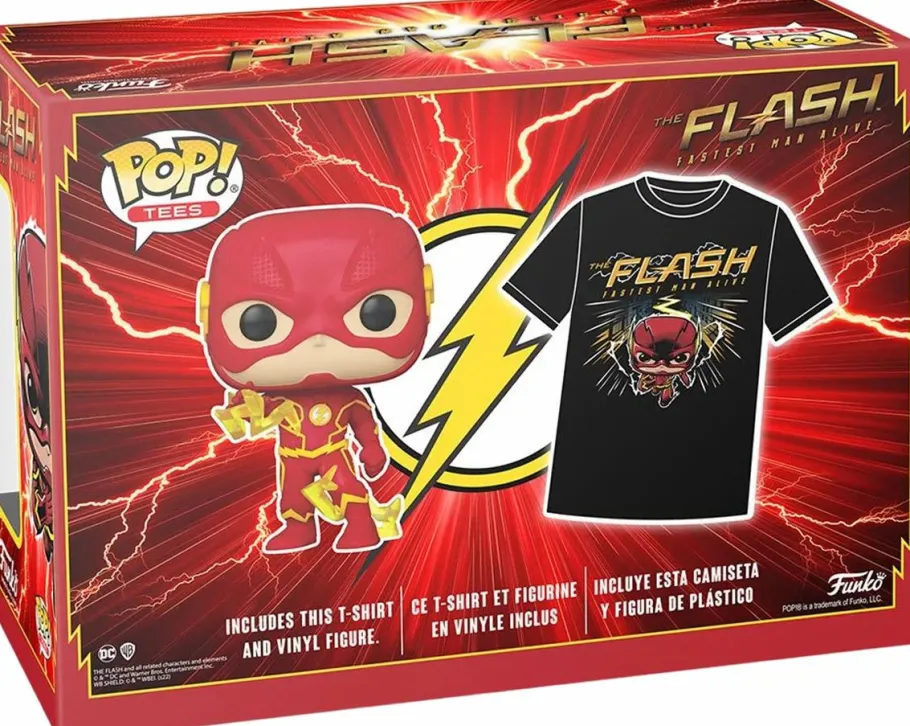 Pop! & Tee Sets>The Flash (2014) - Glow-in-the-Dark Pop! Vinyl Figure & T-Shirt Box Set