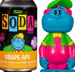 Funko Convention Exclusives>Great Grape Ape Show, The The Great Grape Ape Show - Grape Ape Blacklight SODA Vinyl Figure in Collector Can (International Edition) (2022 Fall Convention Exclusive / Popcultcha Exclusive)