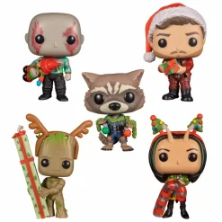 Pop! Bundles>Guardians of the Galaxy The Holiday Special - Star-Lord, Groot, Drax, Mantis & Rocket Pop! Vinyl Figure 5-Pack