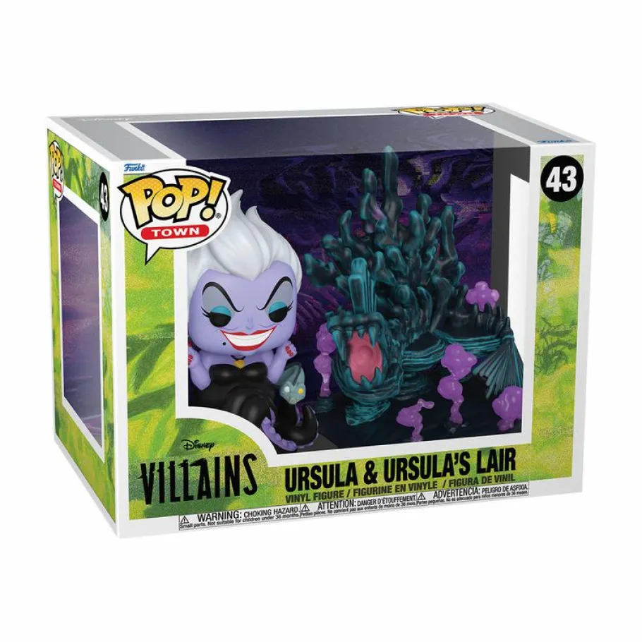 Pop! Rides & Town>Disney The Little Mermaid - Ursula & Ursula’s Lair Villains Pop! Town Vinyl Figure