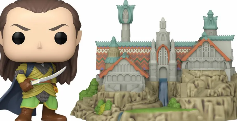 Pop! Rides & Town>Lord of the Rings The - Elrond with Rivendell Pop! Town Vinyl Figure