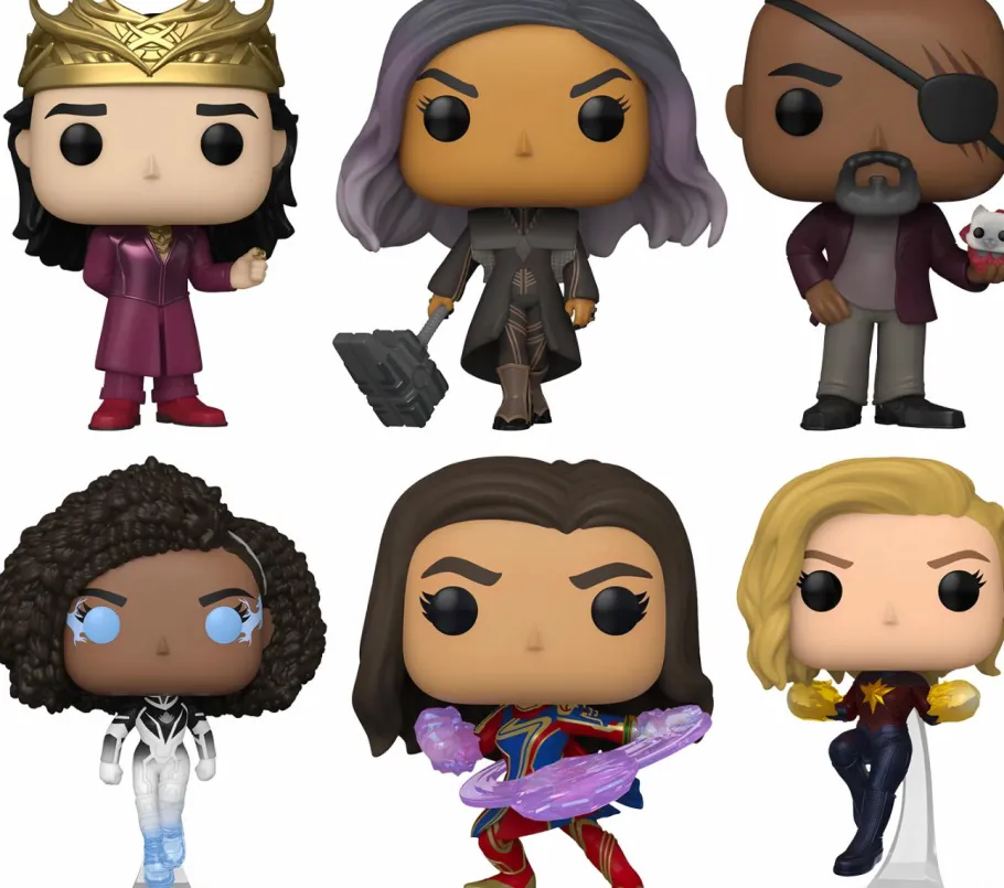 Pop! Bundles>The Marvels (2023) - Higher, Further, Faster Pop! Vinyl Bundle (Set of 6)