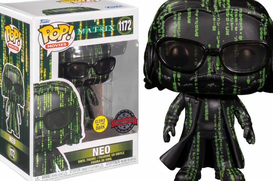 Standard Pop!>The Matrix Resurrections – Neo in Matrix Glow in the Dark Pop! Vinyl Figure