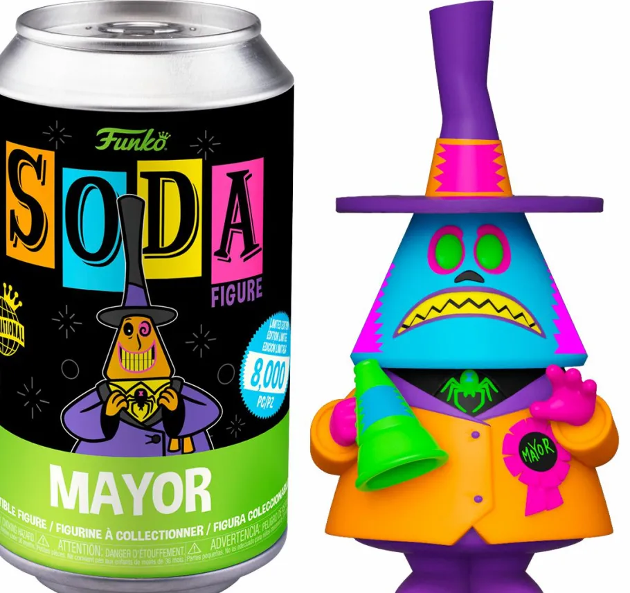 Designer Vinyl>The Nightmare Before Christmas - Mayor Blacklight Vinyl SODA Figure in Collector Can (International Edition)