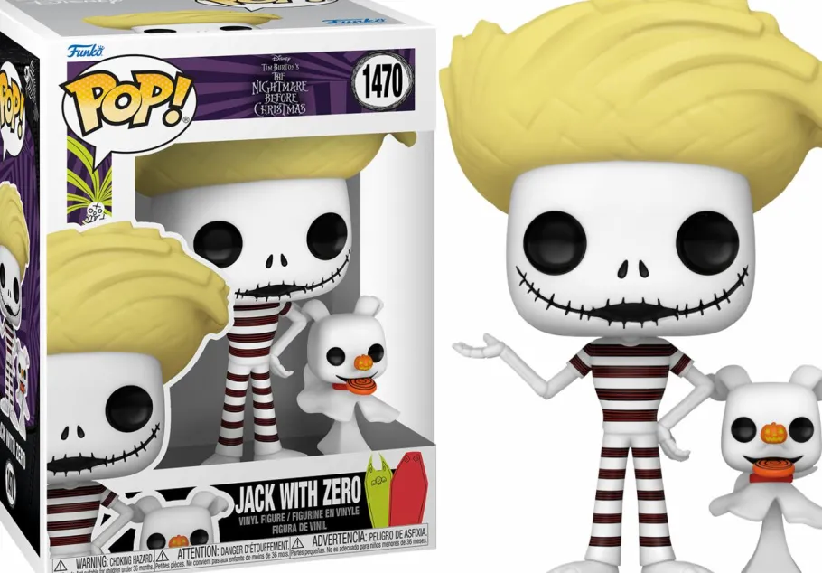 Standard Pop!>The Nightmare Before Christmas - Jack Skellington with Zero at the Beach Pop! Vinyl Figure