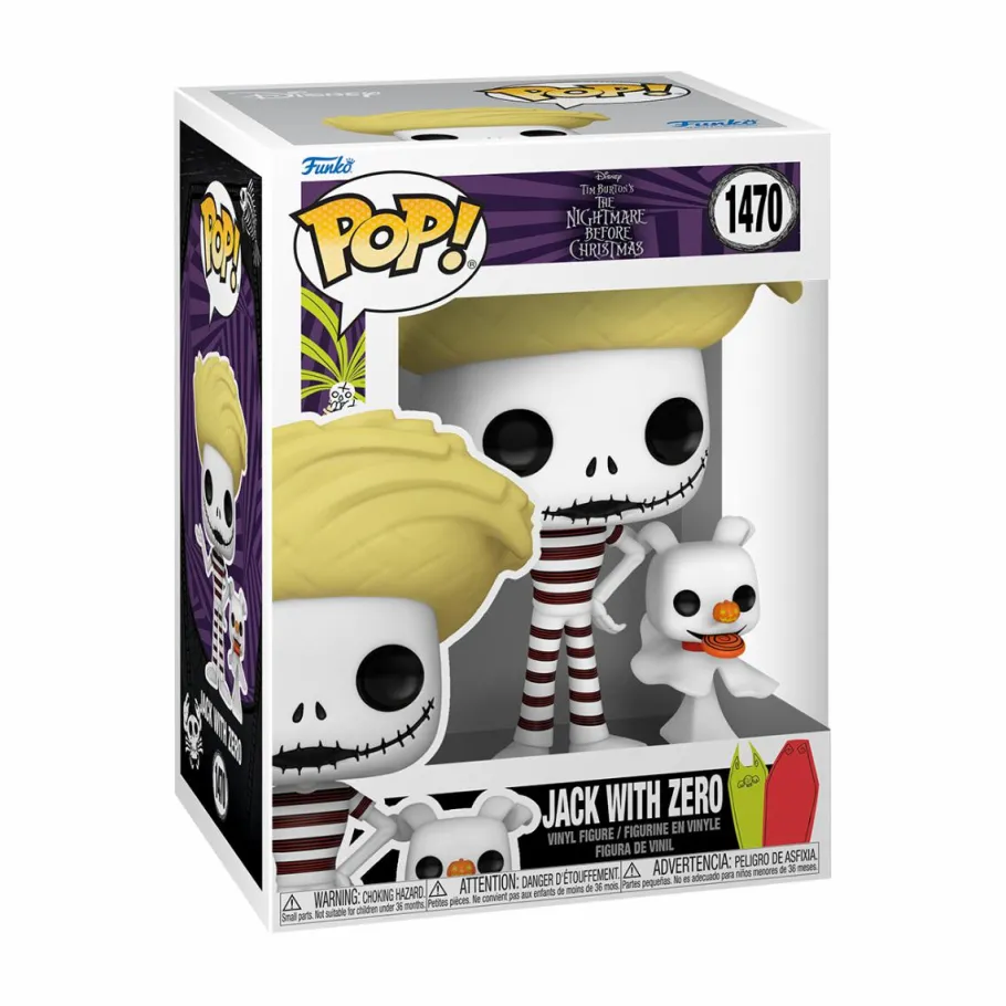 Standard Pop!>The Nightmare Before Christmas - Jack Skellington with Zero at the Beach Pop! Vinyl Figure