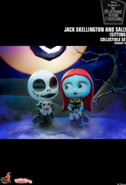 Cosbaby>The Nightmare Before Christmas - Jack Skellington & Sally Sitting Cosbaby (S) Hot Toys Figure 2-Pack