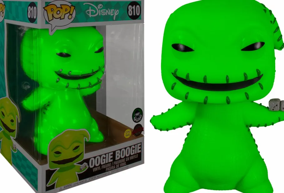 Super-Sized Pop!>The Nightmare Before Christmas - Oogie Boogie with Dice Glow in the Dark 10" Pop! Vinyl Figure (Popcultcha Exclusive)