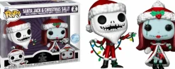 Standard Pop!>The Nightmare Before Christmas - Santa Jack & Christmas Sally 30th Anniversary Diamond Glitter Pop! Vinyl Figure 2-Pack (Popcultcha Exclusive)