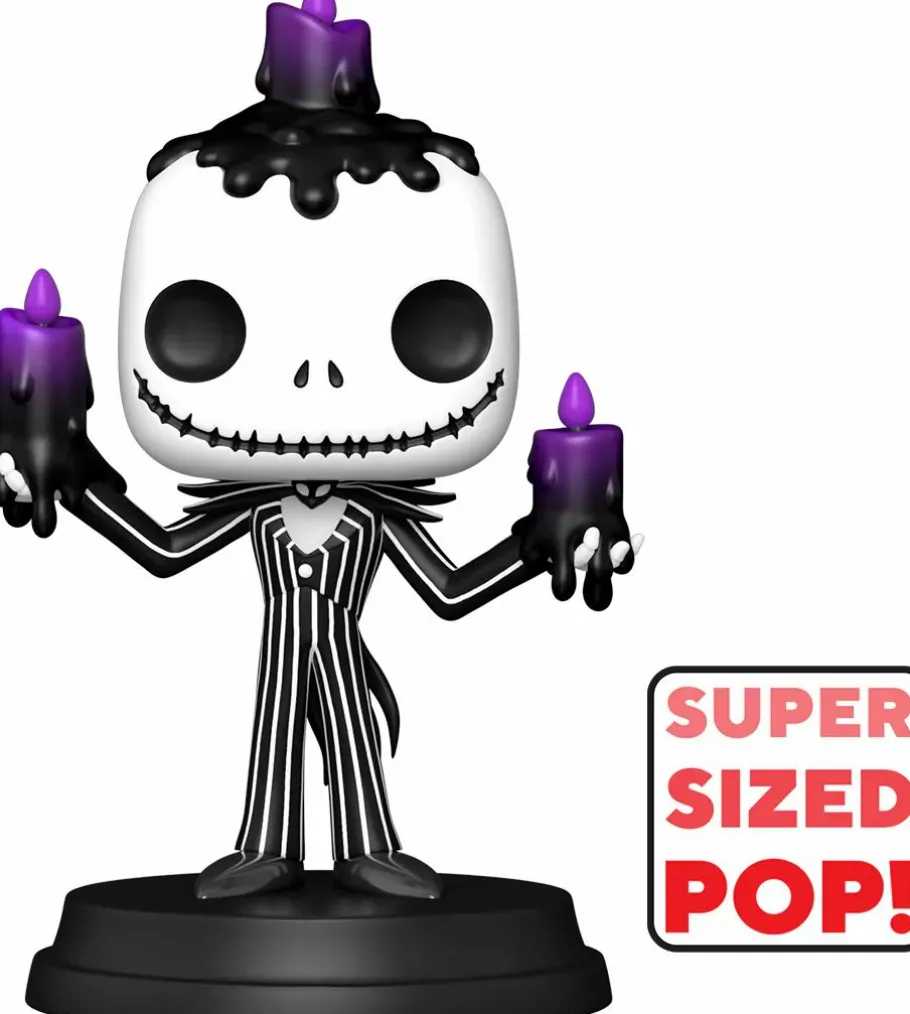 Super-Sized Pop!>The Nightmare Before Christmas : Halloween - Jack Skellington (Lights Up) Super Sized 6" Pop! Vinyl Figure