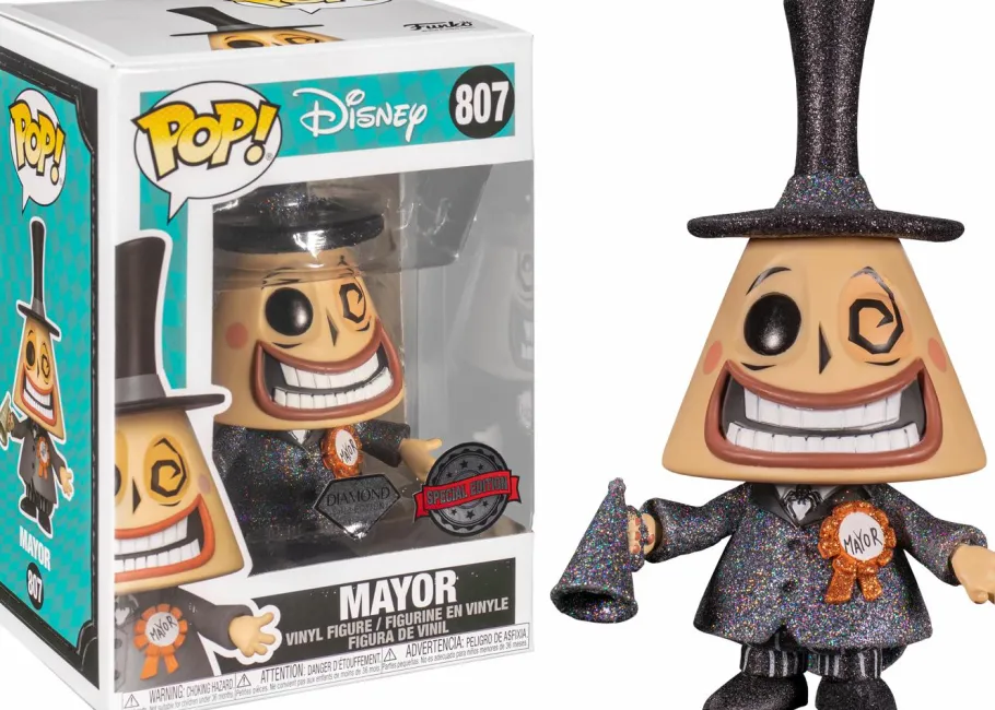 Standard Pop!>The Nightmare Before Christmas - Mayor with Megaphone Diamond Glitter Pop! Vinyl Figure