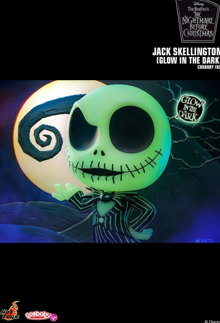 Cosbaby>The Nightmare Before Christmas - Jack Skellington Glow-in-the-Dark Cosbaby (XL) Hot Toys Figure