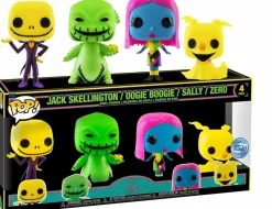 Pop! Bundles>The Nightmare Before Christmas - Jack, Oogie Boogie, Sally & Zero Blacklight Pop! Vinyl Figure 4-Pack