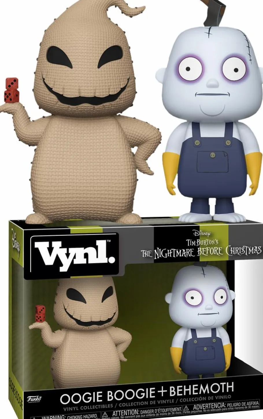 Designer Vinyl>The Nightmare Before Christmas - Oogie Boogie and Behemoth Vynl. Vinyl Figure 2-Pack