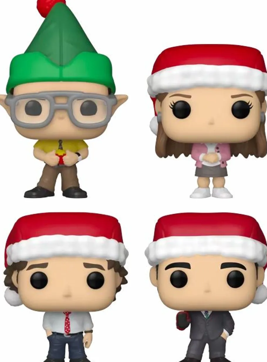 Pop! Bundles>The Office - Christmas Tree Holiday Box Pocket Pop! Vinyl 4-Pack
