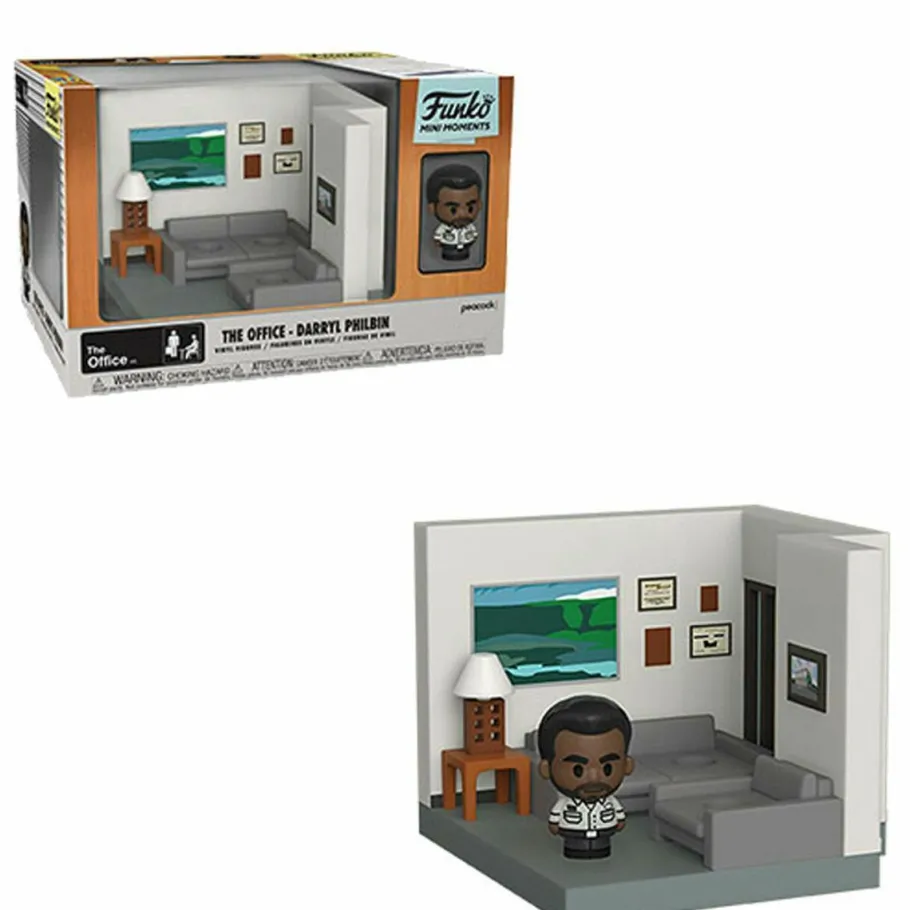 Designer Vinyl>The Office - Darryl Philbin with Dunder Mifflin Office Diorama Mini Moments Vinyl Figure