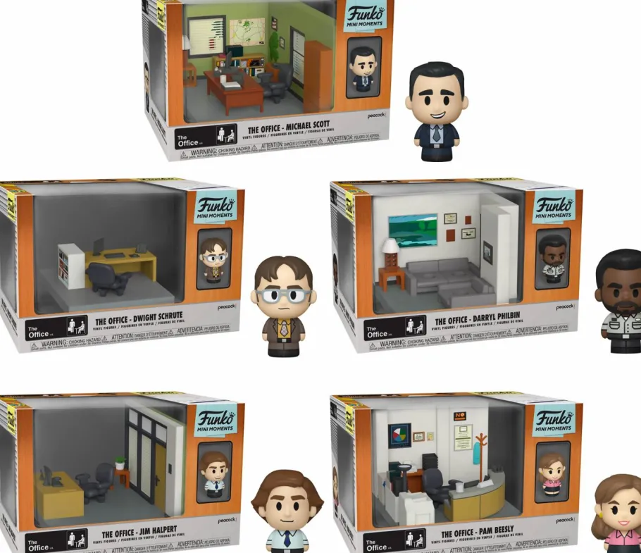 Designer Vinyl>The Office - Dunder Mifflin Office Diorama Mini Moments Vinyl Bundle (Set of 5)