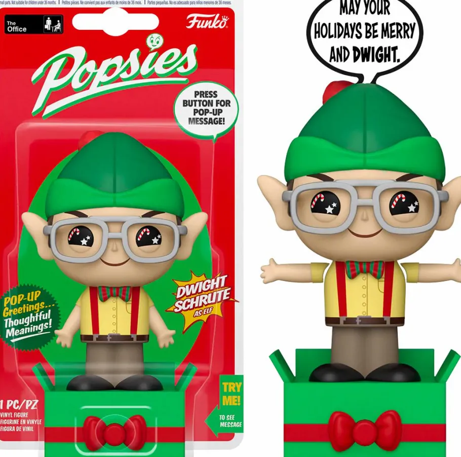 Designer Vinyl>The Office - Dwight Schrute as Elf Popsies Vinyl Figure